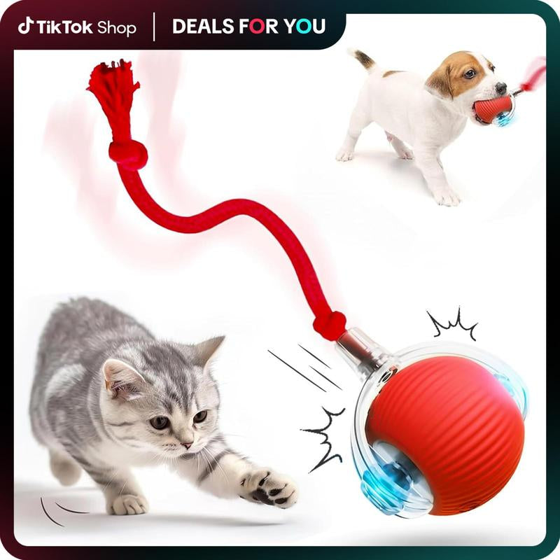 Exciting Interactive Cat Toy Ball - Automatic Rolling Electric Fun for Indoor Cats & Dogs, Motion Sensing for Endless Playtime! Perfect Pet Gift!