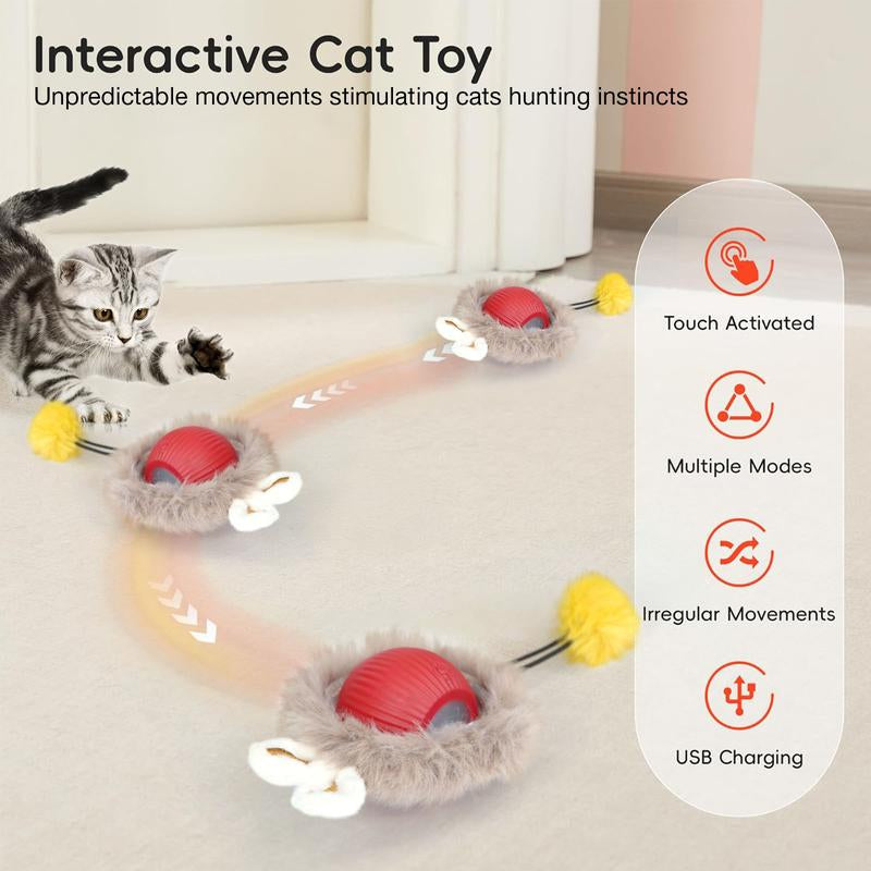 PRIME EXPRESS Busy Cat Interactive Toy Ball – USB Rechargeable