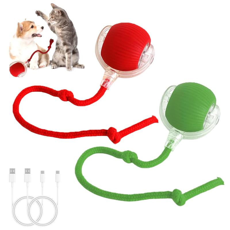 Exciting Interactive Cat Toy Ball - Automatic Rolling Electric Fun for Indoor Cats & Dogs, Motion Sensing for Endless Playtime! Perfect Pet Gift!
