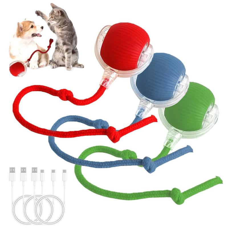 Exciting Interactive Cat Toy Ball - Automatic Rolling Electric Fun for Indoor Cats & Dogs, Motion Sensing for Endless Playtime! Perfect Pet Gift!