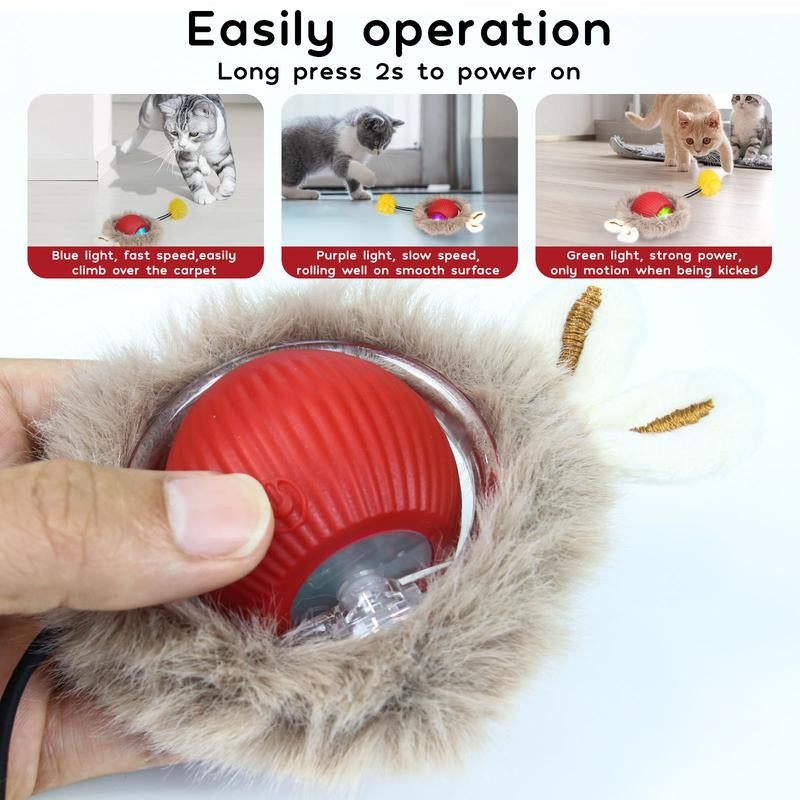 PRIME EXPRESS Busy Cat Interactive Toy Ball – USB Rechargeable