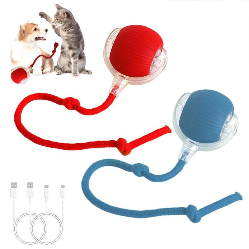 Exciting Interactive Cat Toy Ball - Automatic Rolling Electric Fun for Indoor Cats & Dogs, Motion Sensing for Endless Playtime! Perfect Pet Gift!